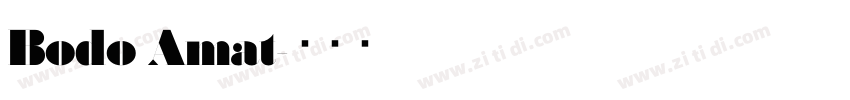 Bodo Amat字体转换